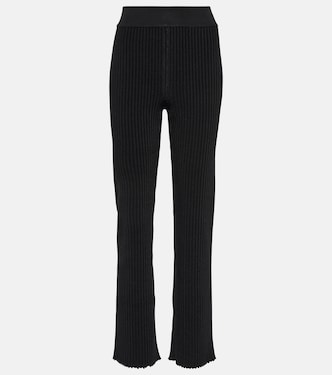 Ribbed-knit straight-leg pants | Alaïa