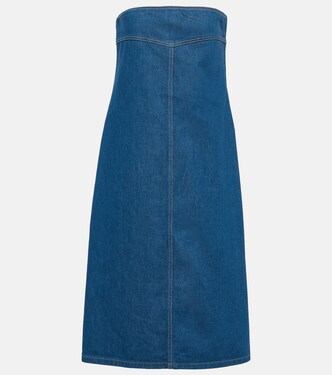 Midikleid aus Denim | Ferragamo