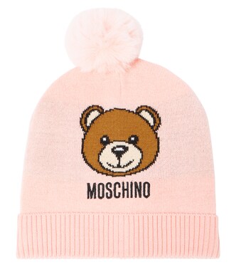 Teddy Bear wool-blend beanie | Moschino Kids
