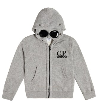 Goggle cotton jersey hoodie | C.P. Company Kids