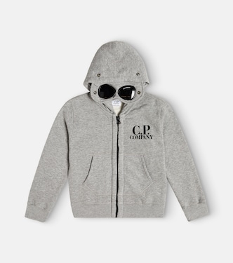 Kapuzenjacke Goggle aus Baumwoll-Jersey | C.P. Company Kids