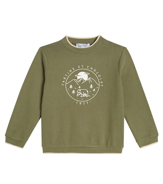 Printed cotton jersey sweatshirt | Tartine et Chocolat