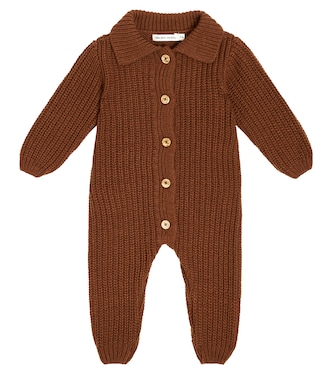 Baby ribbed-knit wool-blend onesie | The New Society