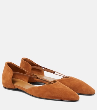 Ballerinas T-Strap aus Veloursleder | Toteme