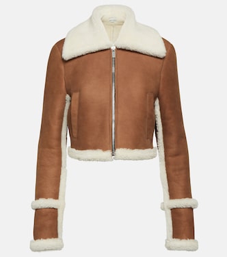 Jacke aus Veloursleder mit Shearling | Magda Butrym