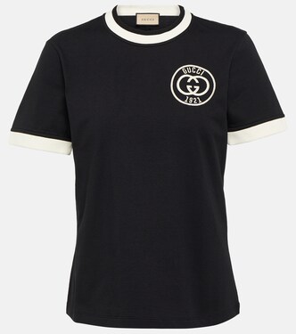T-shirt Interlocking G in jersey di cotone  | Gucci
