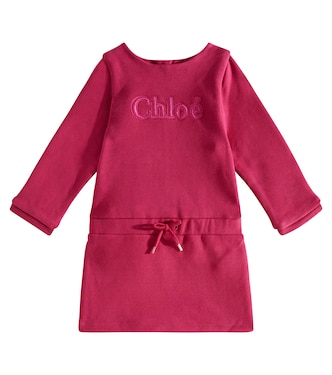 Baby logo cotton jersey dress | Chloé Kids