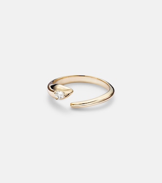 Ring Diana aus 14kt Gelbgold mit Diamant | Stone and Strand