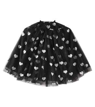 Heart-printed tulle cape | Konges Sløjd