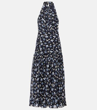 Robe midi Brock en soie | Veronica Beard