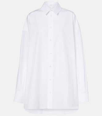 فستان ستايل قميص أوفرسايز من القطن البوبلين | Wardrobe.NYC