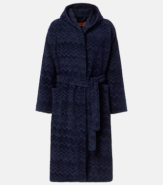 Zigzag cotton bathrobe | Missoni