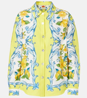 Floral linen-blend shirt | Farm Rio