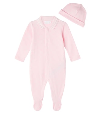 Baby GG cotton onesie and hat set | Gucci Kids