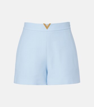 Shorts VGold aus Crepe Couture | Valentino