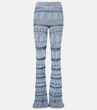 Crochet cotton flared pants | Etro