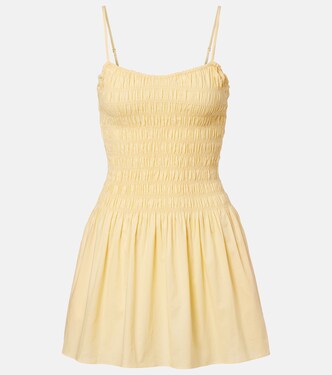 Araceli shirred cotton minidress | Faithfull