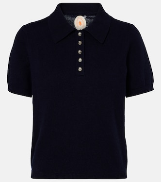 Cotton and cashmere polo shirt | Jardin des Orangers