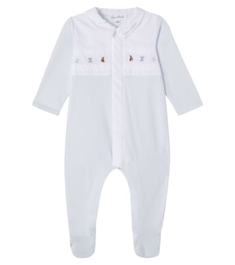 Baby embroidered cotton onesie | Tartine et Chocolat