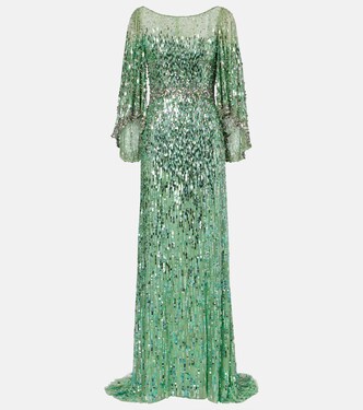 Ines embellished sequined gown | Jenny Packham