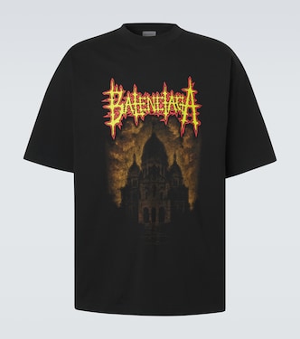 Printed cotton jersey T-shirt | Balenciaga