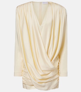 Vestido corto de satén drapeado | Stella McCartney