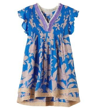 Sasha floral pleated dress | Poupette St Barth Kids