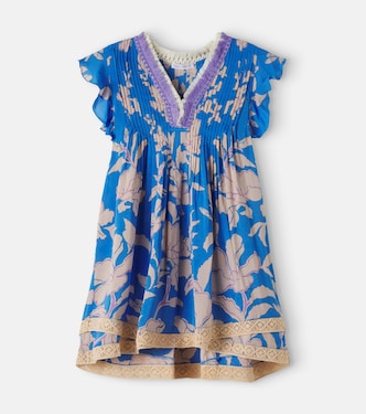Sasha floral pleated dress | Poupette St Barth Kids