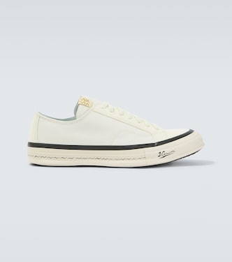 Nolan leather-trimmed canvas sneakers | Visvim
