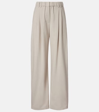 Monili wool-blend wide-leg pants | Brunello Cucinelli