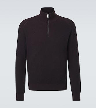 Pullover in cashmere e lana con zip | Brioni