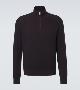 Cashmere and wool half-zip sweater | Brioni