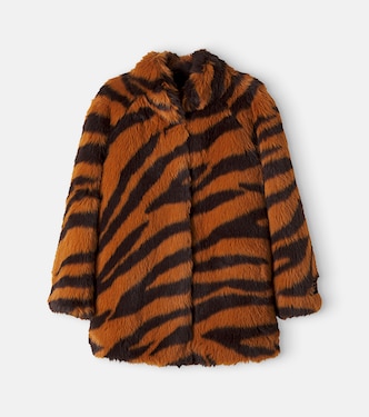 Tiger-print coat | Gucci Kids