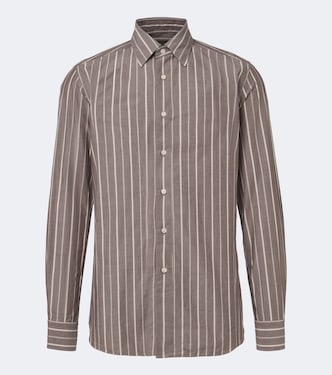 Striped cotton shirt | Slowear