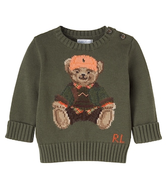 Baby Polo Bear cotton sweater | Polo Ralph Lauren Kids