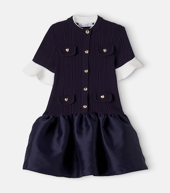 Vestido acanalado | Self-Portrait Kids