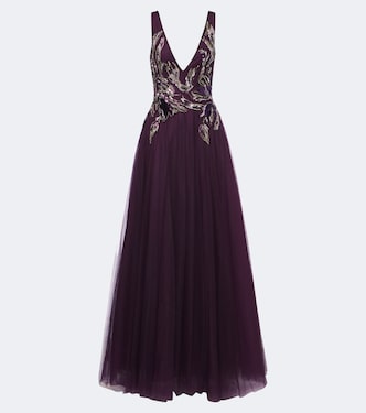 Vianna embellished tulle gown | Costarellos