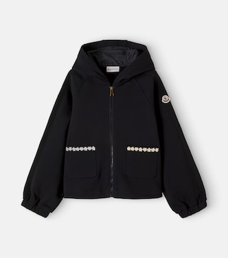 Embroidered cotton hoodie | Moncler Enfant