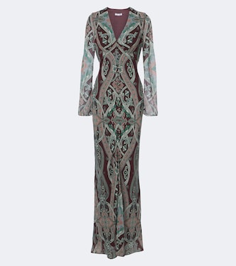 Daciana printed silk georgette maxi dress | Veronica Beard