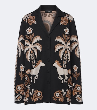 Blazer Island Roots en laine et soie mélangées | Alanui