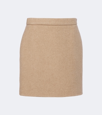 Camel hair and mohair miniskirt | Max Mara