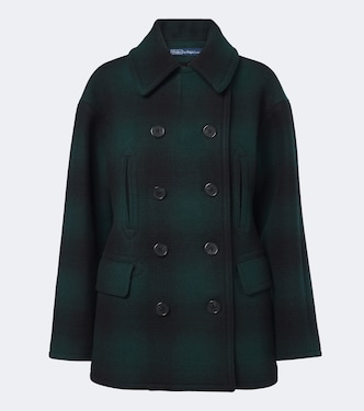 Plaid wool-blend peacoat | Polo Ralph Lauren