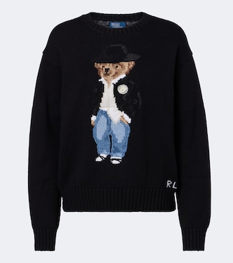 Polo Bear intarsia cotton sweater | Polo Ralph Lauren