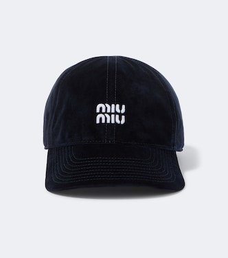 Logo velvet baseball cap | Miu Miu