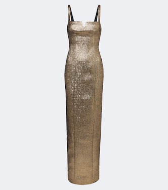 Lamé jacquard gown | Roland Mouret