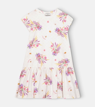 Robe en coton mélangé à fleurs | Monnalisa