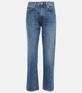 Mid-rise twisted-seam straight jeans | Toteme