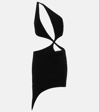 Robe asymétrique en crêpe | Mônot