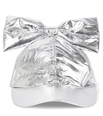 Bow-detail metallic baseball cap | Caroline Bosmans