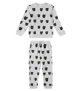 Printed cotton sweatshirt and sweatpants set | Stella McCartney Kids